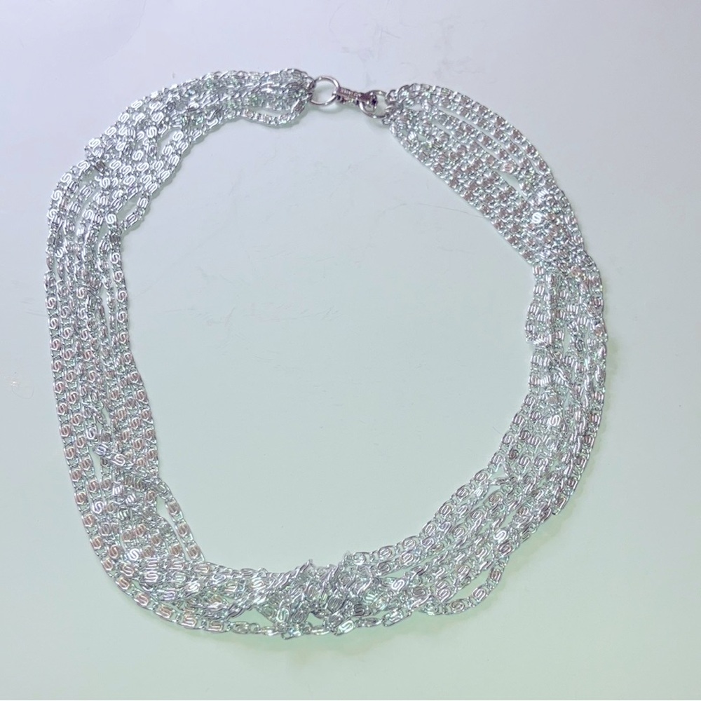 Shimmery Sarah Coventry, multi stand choker.